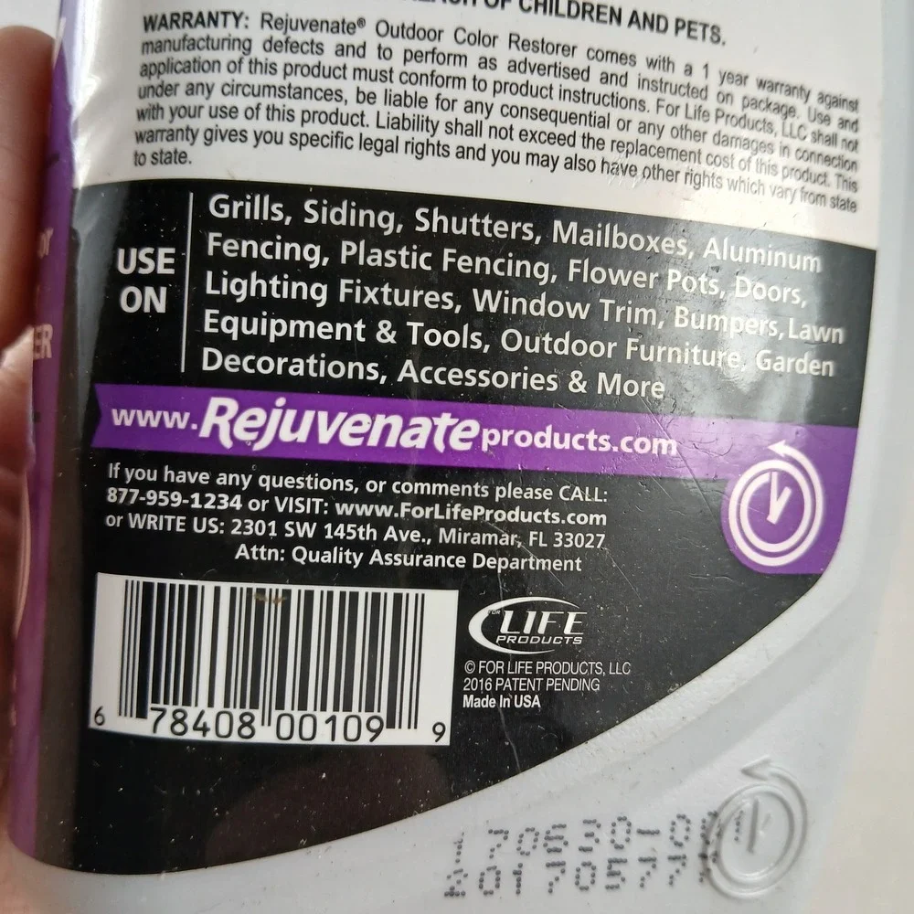 Rejuvenate Outdoor‎ Color Restorer-Open 2/3 Full